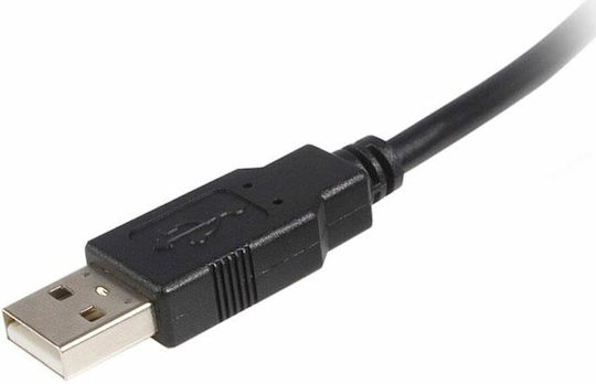 StarTech USB 2.0 Cable USB-A male - USB-B male Μαύρο 2m (USB2HAB2M)