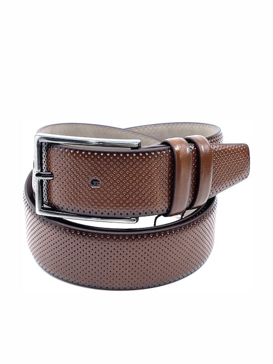 LGD-2033 Men's Belt Leather Tabac Brown