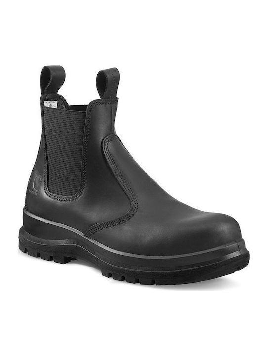 Carhartt Carter Кожени Черен Челси Ботуши