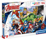 Kids Puzzle Supercolor Marvel Avengers for 6++ Years 104pcs Clementoni