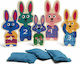 BS Toys Game Target Practice Outdoor Bunnies in a Row