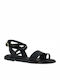 Exe Damen Flache Sandalen in Schwarz Farbe