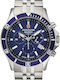 Swiss Alpine Military by Grovana Men's Watch 42mm Chronograph Battery with Silver Metal Bracelet