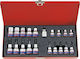 King Tony Socket with Motor Torx and Socket 3/8'', 1/2'' Set 20pcs