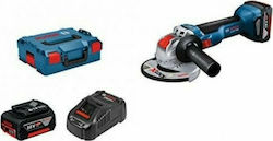 Bosch GWX 18V-10 Τροχός με 2 Μπαταρίες 5Ah