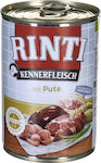 Rinti Kennerfleisch Wet Food Dogs in Cans with Turkey 400gr