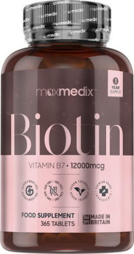 WeightWorld Biotin Vitamin B7 Витамин за Косата & Кожата 12000mcg 365 Таблетки