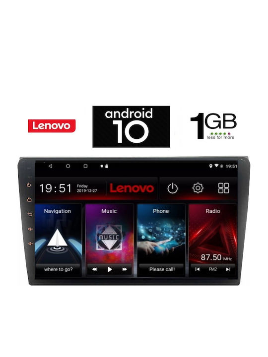 Lenovo Car-Audiosystem für Seat Exeo Audi A4 2002-2008 (Bluetooth/USB/AUX/WiFi/GPS) mit Touchscreen 9" IQ-AN X5704_GPS