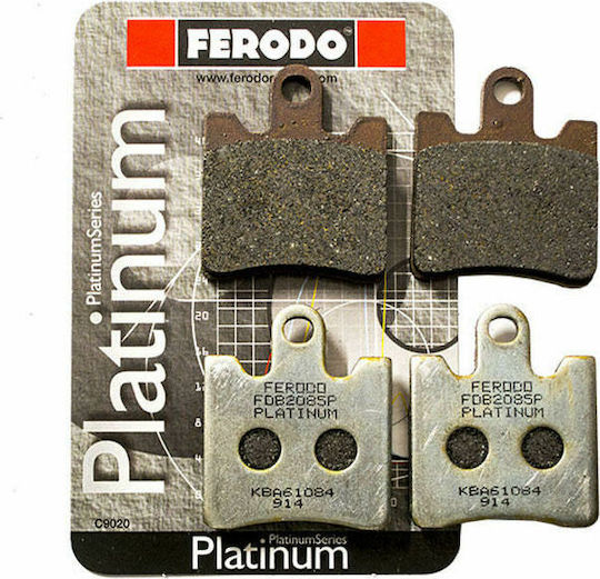 Ferodo Motorcycle Brake Pads Front Platinum Yamaha FJR 1300A / FJR 1300AS 2006 for Yamaha FJR 1300