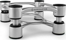 IsoAcoustics Speaker Stands Aperta 200 in Silver Color