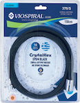 Viospiral Inox Shower Hose with Water-Saving Filter Black 150cm