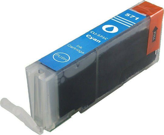 VS Συμβατό Μελάνι Εκτυπωτή InkJet Canon CLI-571 XL 680 Σελίδων Κυανό 1τμχ
