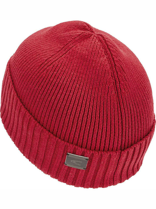 Camel Active Ribbed Beanie Cap Red C91-