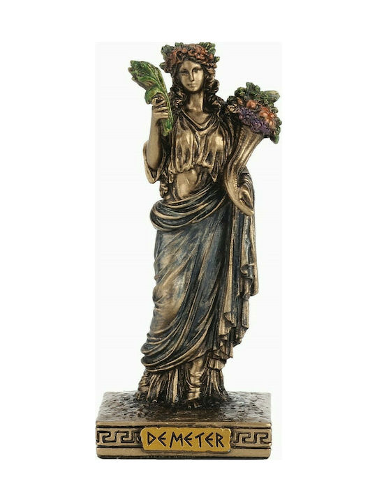 Demeter Miniature statue (Electrolysis of bronze Veronese 9cm)