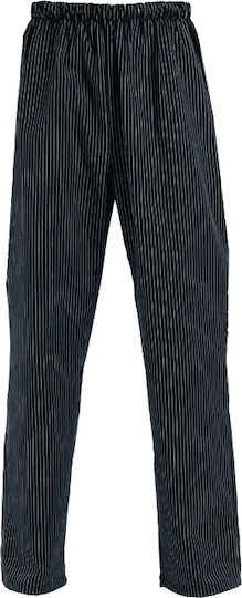 Axon Chef Black Pants with Elastic Waist