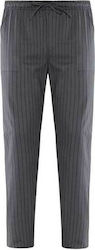 Giblor's Enrico Chef Gray Pants with Elastic Waist