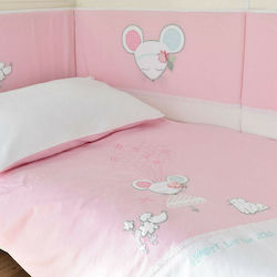 Homeline Σετ Κούνιας Dolly Set 3063 Ροζ 2τμχ