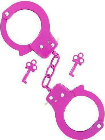 Nanma Sex Extra Metal Cuffs with Key Χειροπέδες σε Ροζ Χρώμα