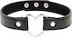 Coquette Hand Crafted Choker Heart Collar in Black Color