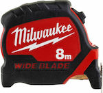 Milwaukee Premium Banda de măsurat cu resetare automată 33mm x 8m
