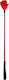 Devil Sticks Crop Hand Polished Grain Leather Paddle σε Κόκκινο Χρώμα