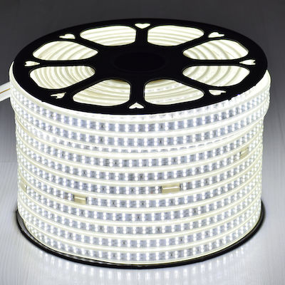GloboStar Wasserdicht LED Streifen Versorgung 220V mit Kaltweiß Licht Länge 1m und 180 LED pro Meter SMD2835