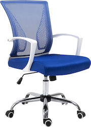 BF2120-s Office Chair with Fixed Arms Μπλε Woodwell