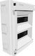 Elvhx Wall mounted 12-Elements Fuse Box with 2 Rows W285xH375xD136mm