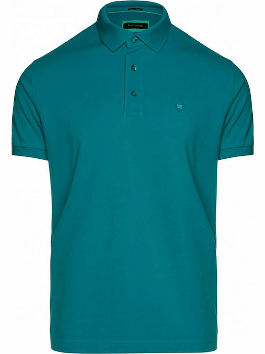 Guy Laroche GL2019090 Herren Kurzarmshirt Polo Petrol Blau GL2019090-21