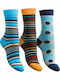 Kal-tsa Παιδικές Κάλτσες Μακριές Πολύχρωμες 3 Ζευγάρια