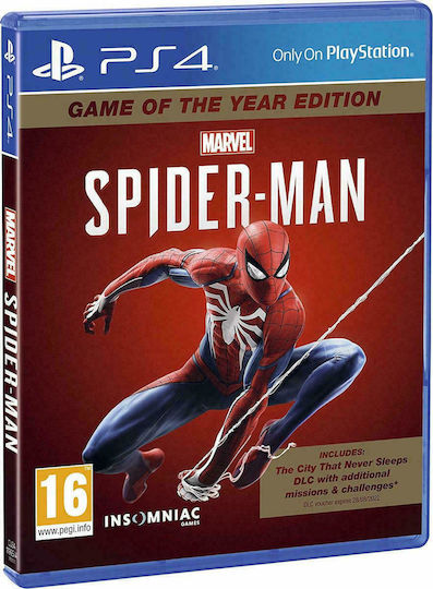 Marvel's Spider-Man Game of the Year Edition Game of the Year Edition PS4 Game (Used)