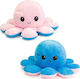 Plush Reversible Octopus Pink/Blue 12 cm.