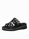 Tamaris Women's Leather Platform Wedge Sandals Black