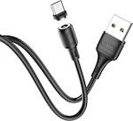 Hoco Magnetic USB 2.0 to micro USB Cable Μαύρο 1m (X52 Sereno)