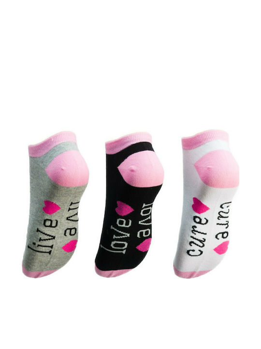 Kal-tsa Women's Socks Grey / Black / White 3Pack