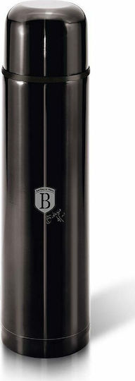 Berlinger Haus Flask Metallic Bottle Thermos Stainless Steel 750ml Black with Cap-Cup
