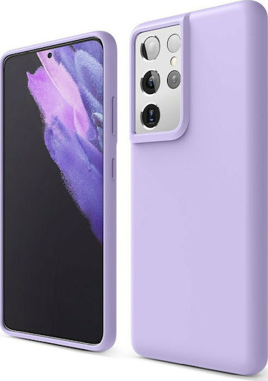 Sonique Liquid Umschlag Rückseite Silikon Lila (Galaxy S21 Ultra 5G)