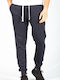 Primowear Men's Fleece Sweatpants with Rubber Navy Blue