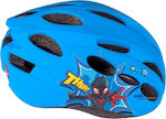 Seven Spiderman Παιδικό Κράνος για Ποδήλατο Πόλης Μπλε