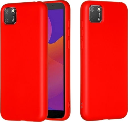 Sonique Liquid Rückseite Umschlag Silikon Rot Huawei Y5p