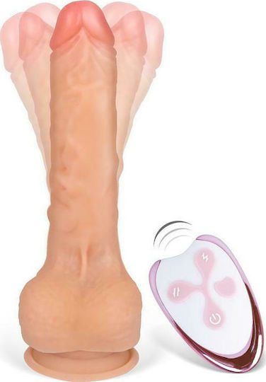 Centauro Centauro Magnus 2.0 Version Rotating & Vibrating Realistic Dildo Ρεαλιστικός Δονητής με Remote Control 20cm Flesh
