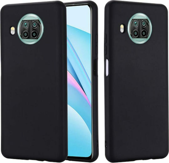Sonique Liquid Umschlag Rückseite Silikon Schwarz (Xiaomi Mi 10T Lite)