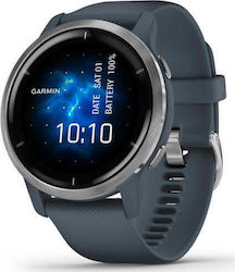 Garmin Venu 2 Stainless Steel 45mm Waterproof Smartwatch with Heart Rate Monitor (Silver / Granite)