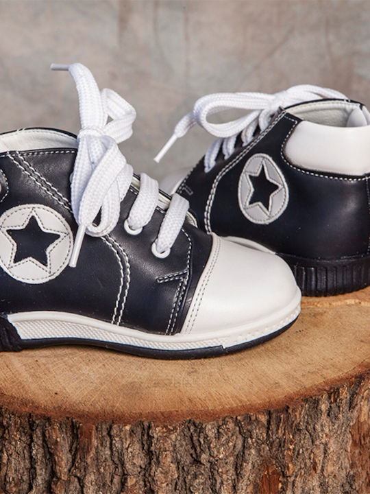 Baby Bloom Taufstiefel Marineblau