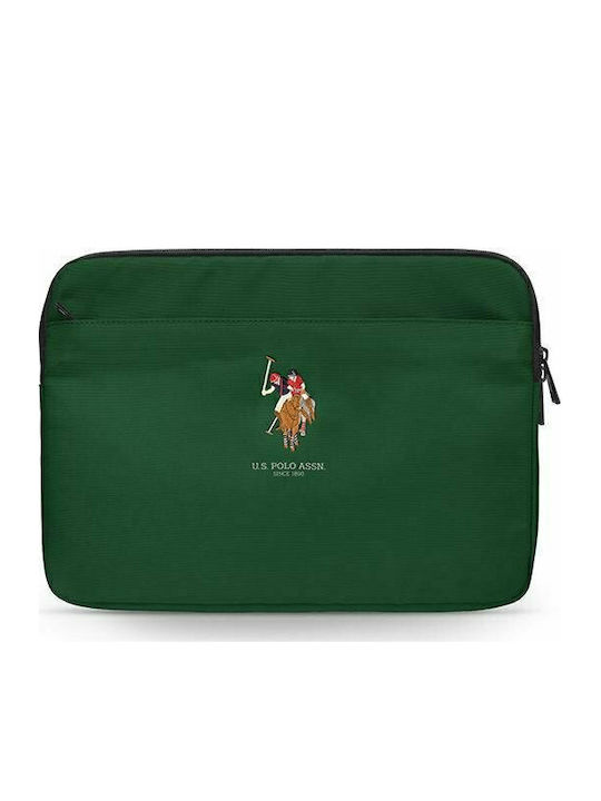 U.S. Polo Assn. Embroidery Collection Θήκη Laptop 13" Πράσινη