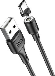 Hoco X52 Sereno Magnetisch / Regulär USB 2.0 Kabel USB-C männlich - USB-A Schwarz 1m