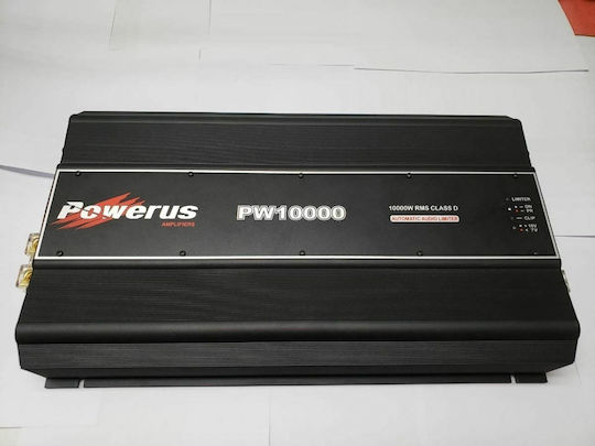 Powerus PW10000 1Ω Car Audio Amplifier 1 Channel (Class D)