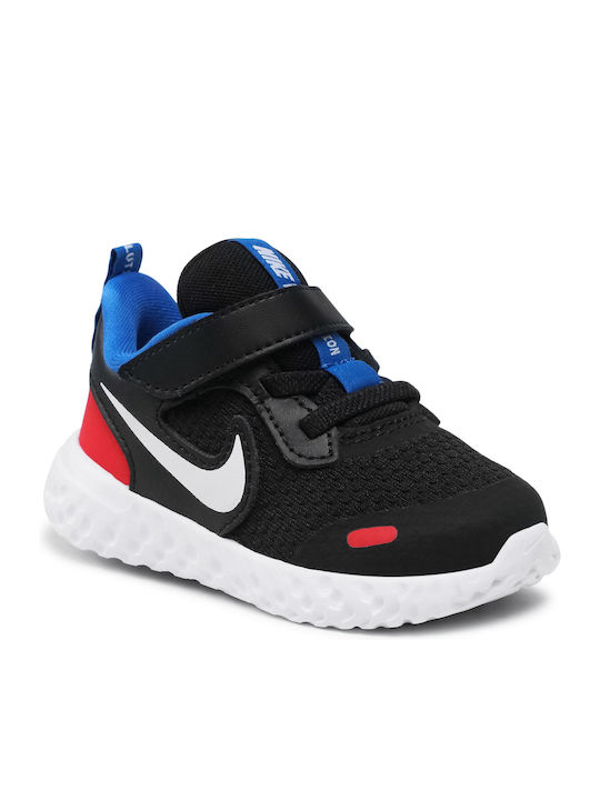 Revolution Revolution 5 Kids Sports Shoes Running with Hoop & Loop Closure Black / White / University Red