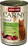 Animonda Carny Adult Wet Food for Adult Cats Hypoallergenic In Can with Turkey / Chicken / Rabbit 1pc 400gr