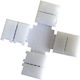 Geyer Connector for LED Strips LED Strip Connector Cross for IP20 8mm LED Strip C4-8